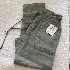 NWT Bella Dah Linen   Utility Trousers SMALL